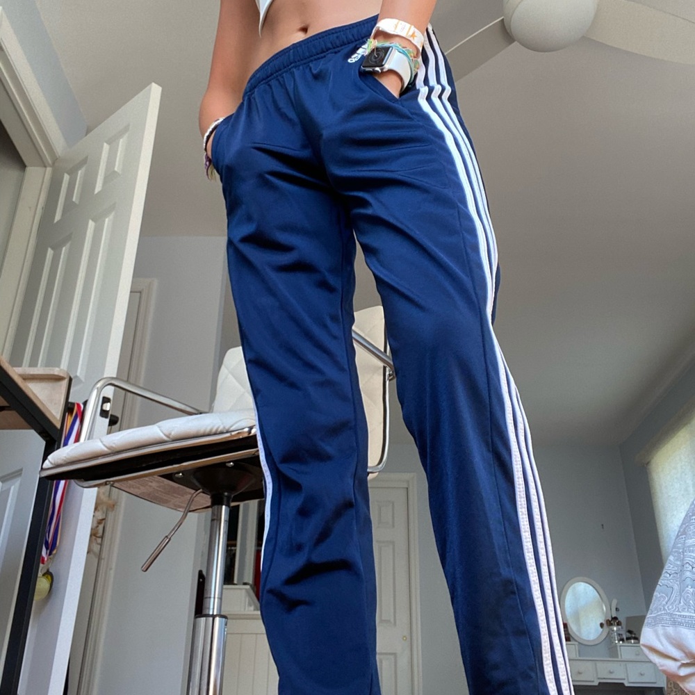 ADIDAS blue track pants! Soft and comfortable:)